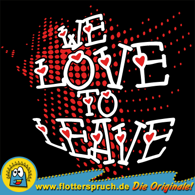 Abschlussmotiv "Love" f&uuml;r Abschlussshirts - Front