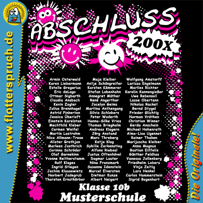 coole abschlussmotive f&uuml;r abschluss-t-shirts - Alle doof au&szlig;er wir (R&uuml;ckseite)