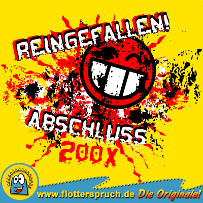 witzige abschlussspr&uuml;che f&uuml;r abschluss t-shirts - Reingefallen (R&uuml;ckseite)