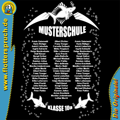 Abschlussmotiv Zuschnappen – Filmthemen für Abschlussshirts und Abschluss-Kapuzenpullis