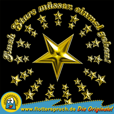 Abschlussmotiv Stars (Gold) – Abschlussmotive mit lustigen Sprüchen!
